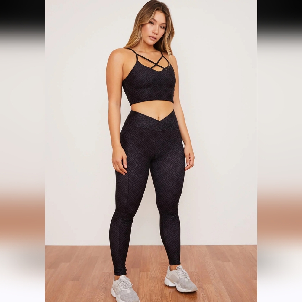 Wolven Summit Crossover Pocket Legging Size L